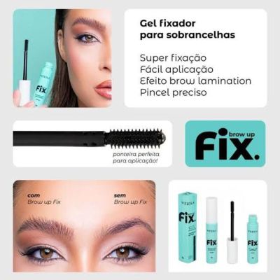 Gel Fixador para Sobrancelhas Brow Up Fix - Vizzela