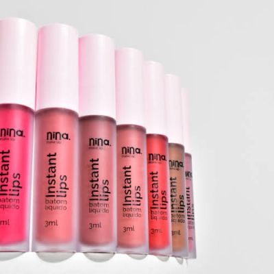 Batom Liquido Instant Lips - Nina Makeup 