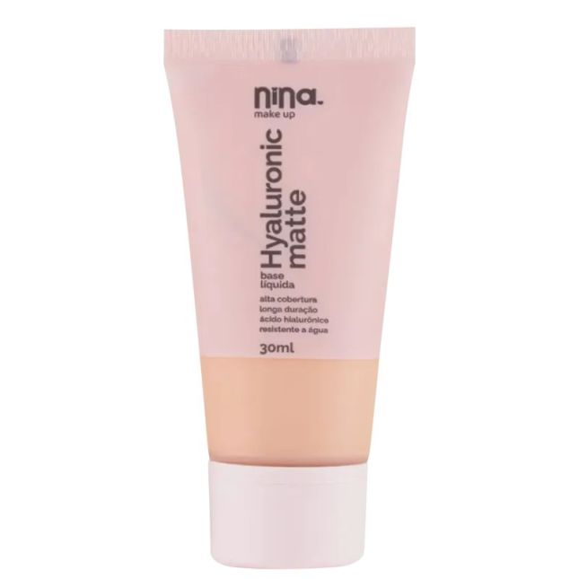 Base Liquida Hyaluronic Matte Nina Makeup