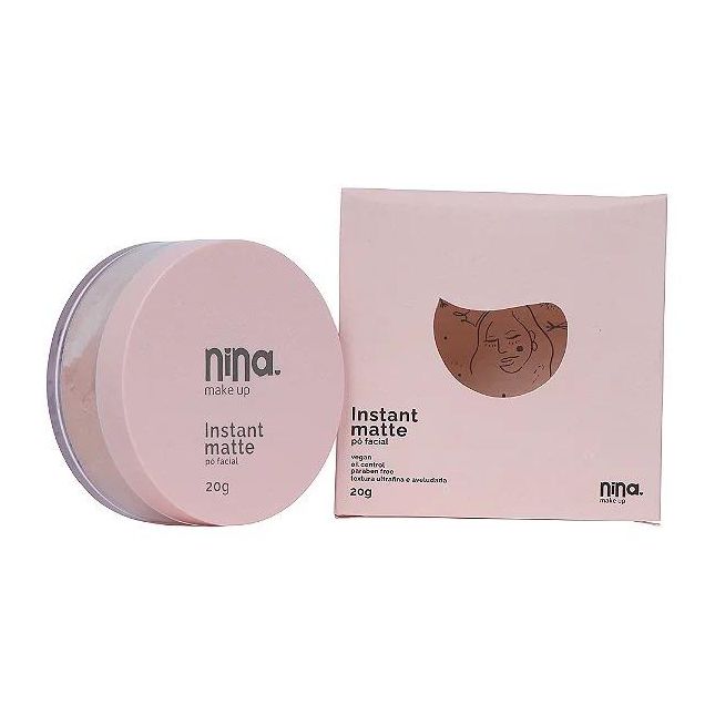 Pó Facial  Instant Matte Nina Makeup