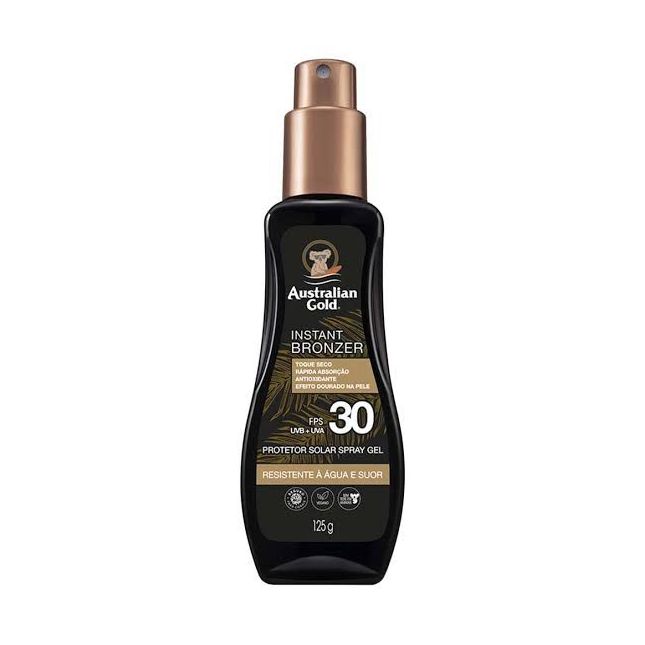 Protetor Solar Corporal FPS 8 Australian Gold - Instant Bronzer Spray Gel