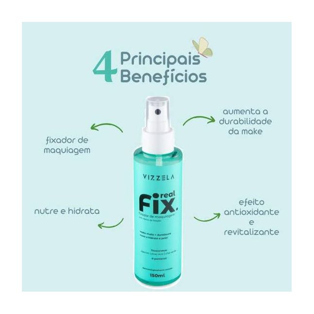 Fixador de Maquiagem Real Fix - Vizzela