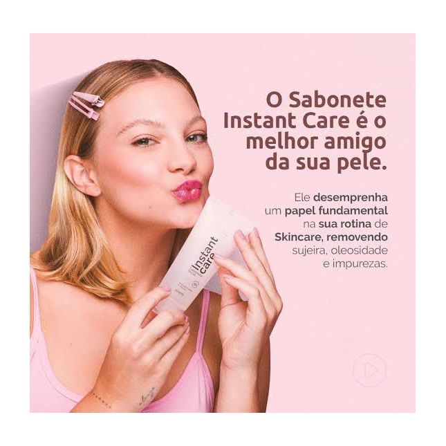 Sabonete Facial Instant Care - Nina Makeup